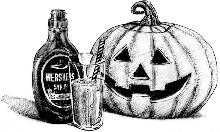 Hershe's, soda, pumpkin