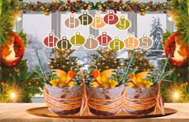 Food Gardening Holiday Greeting Card