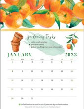 Food Gardening Network: 2023 Gardening Wall Calendar Kit 