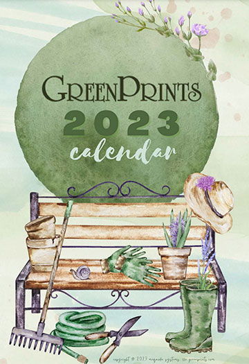 GreenPrints: 2023 Wall Calendar Kit