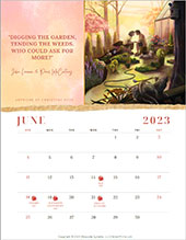GreenPrints June calendar