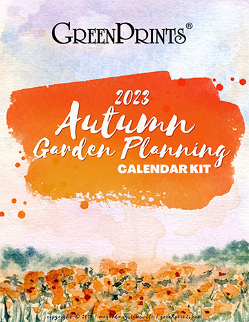 GreenPrints 2023 Autumn Garden Planning Calendar Kit