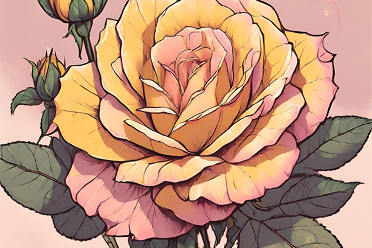 Peace Rose - GreenPrints