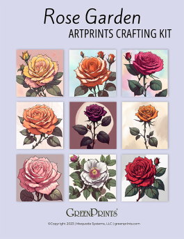 Rose Garden ArtPrints Crafting Kit