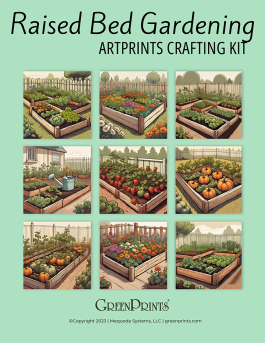 Raised Bed Gardening ArtPrints Crafting Kit