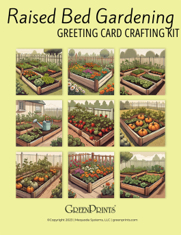 Raised Bed Gardening Greeting Card Crafting Kit