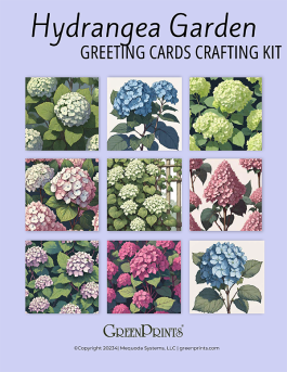 Hydrangea Garden Greeting Card Crafting Kit